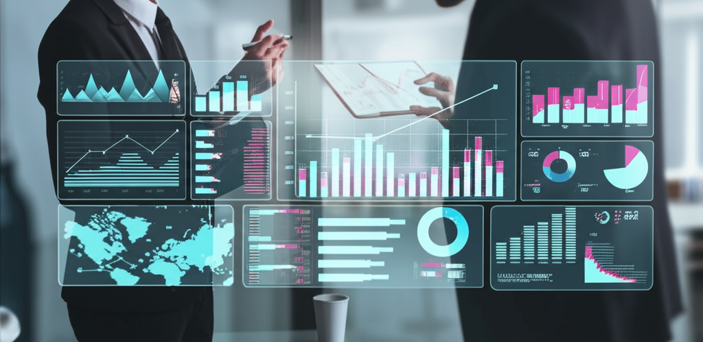 Digital procurement dashboard showing government contract management interface
