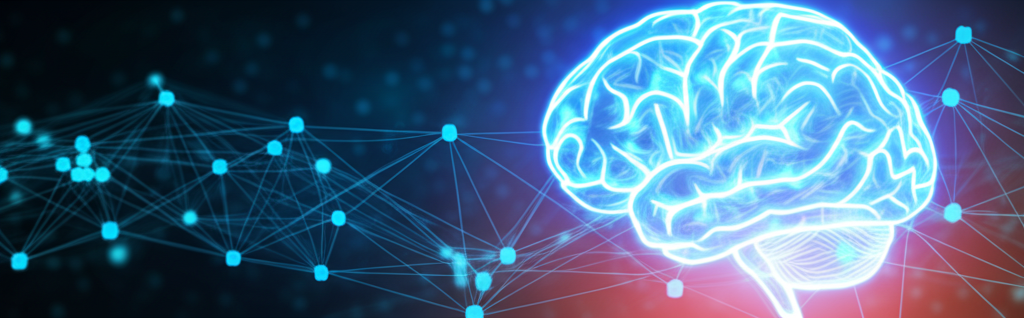 AI-powered procurement network visualization showing interconnected nodes